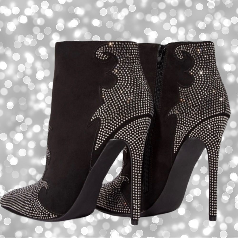 Just Fab beautiful  black 5” stilettos Nwot - Picture 2 of 13